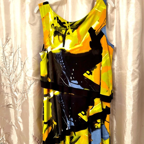 NWOT Tiered, Fun, Colorful MIDI Dress, Women's - Picture 3 of 7